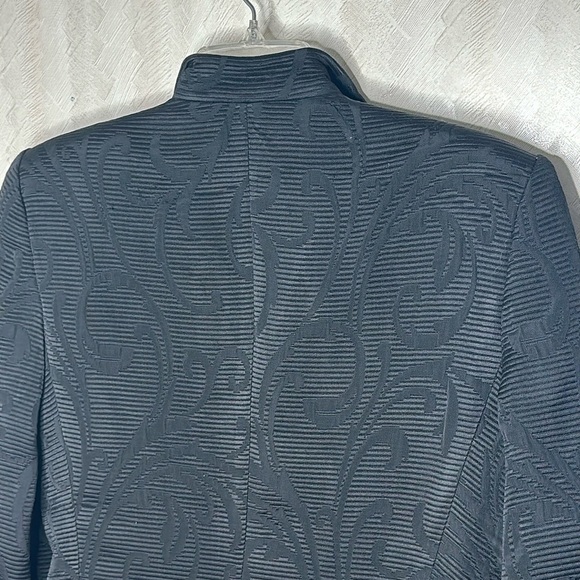 🔥 CHRISTIAN DIOR VINTAGE Textured black blazer size 8 - Picture 7 of 9